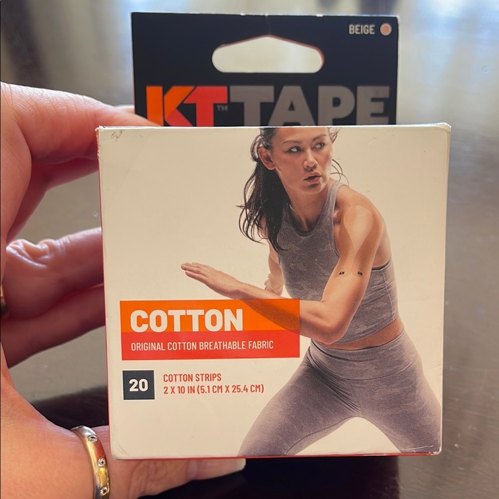 KT Tape Cotton Strips - 20 2x10 inch strips beige nib